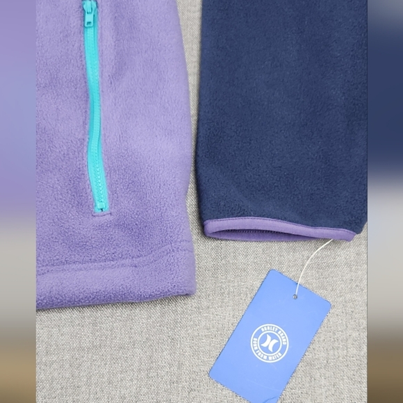 Hurley Blue & Purple 1/4 Zip Up Pullover Collard Fleece. Size XL - Picture 5 of 7